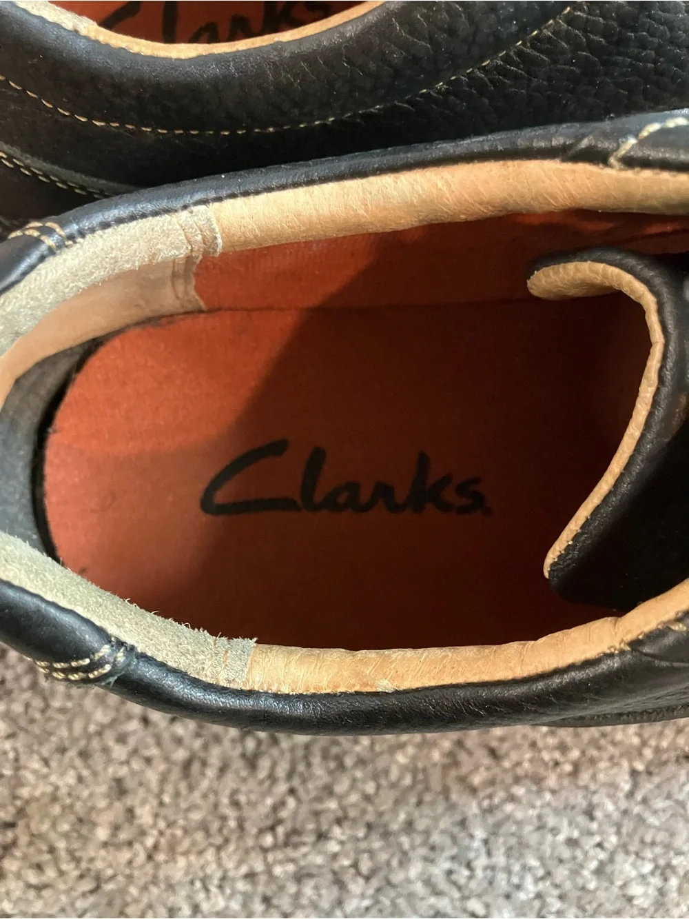 Clarks Black Lace Up Oxford 75052 Mens Size 12M